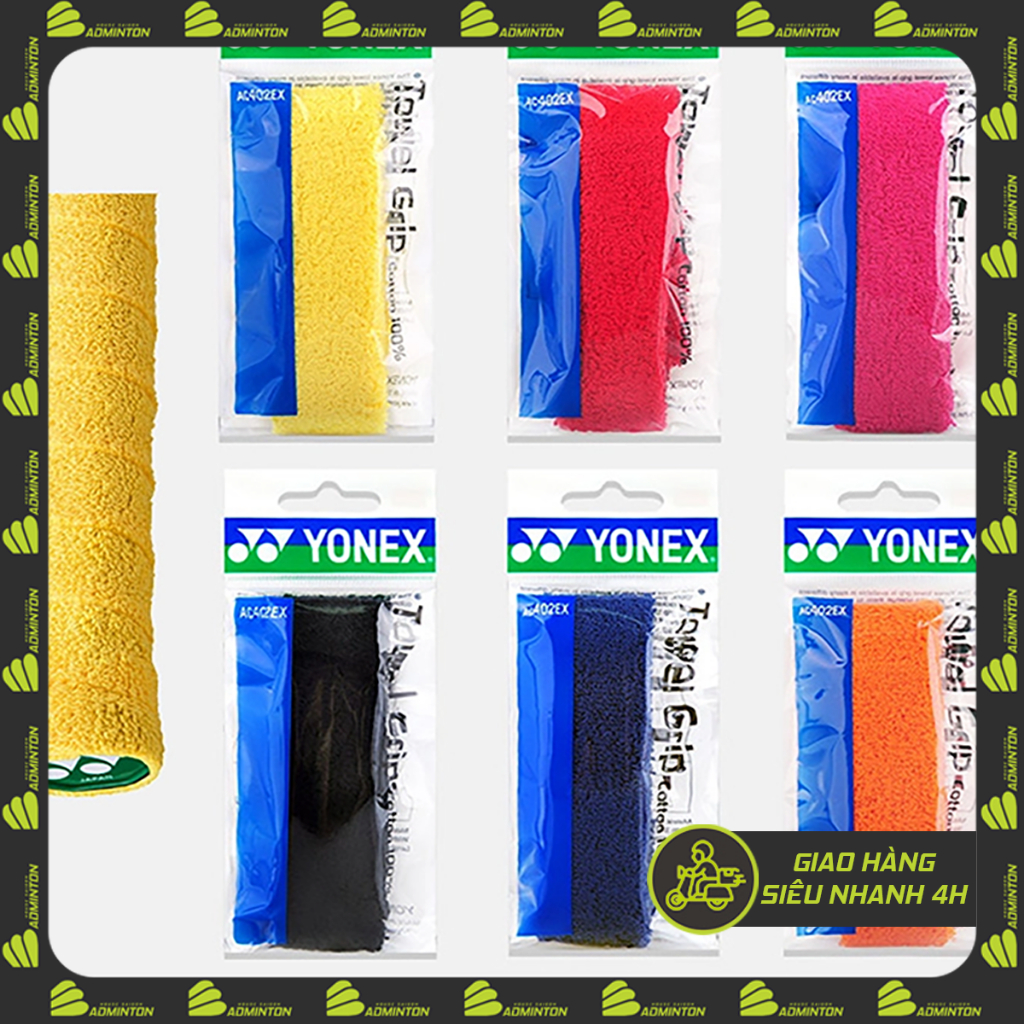 Quấn cán vải Yonex chính hãng AC402EX / êm, hút mồ hôi tốt