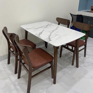 Bàn ăn mặt gỗ giả vân đá trắng; Bàn Mango giả đá/Bàn gỗ giả đá