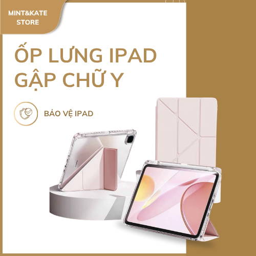 Ốp lưng IPad Gấp hình chữ Y - Ipad Air 4/Air5, Ipad Mini 6/ 7, Ipad Gen 7/ 8/9/10/11