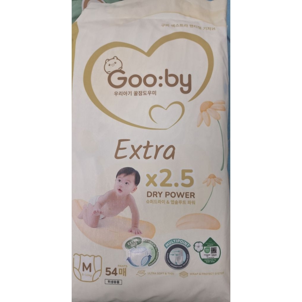Tã Bỉm Gooby Extra, Gooby Premium Chính hãng – Bỉm ngày size M54 miếng