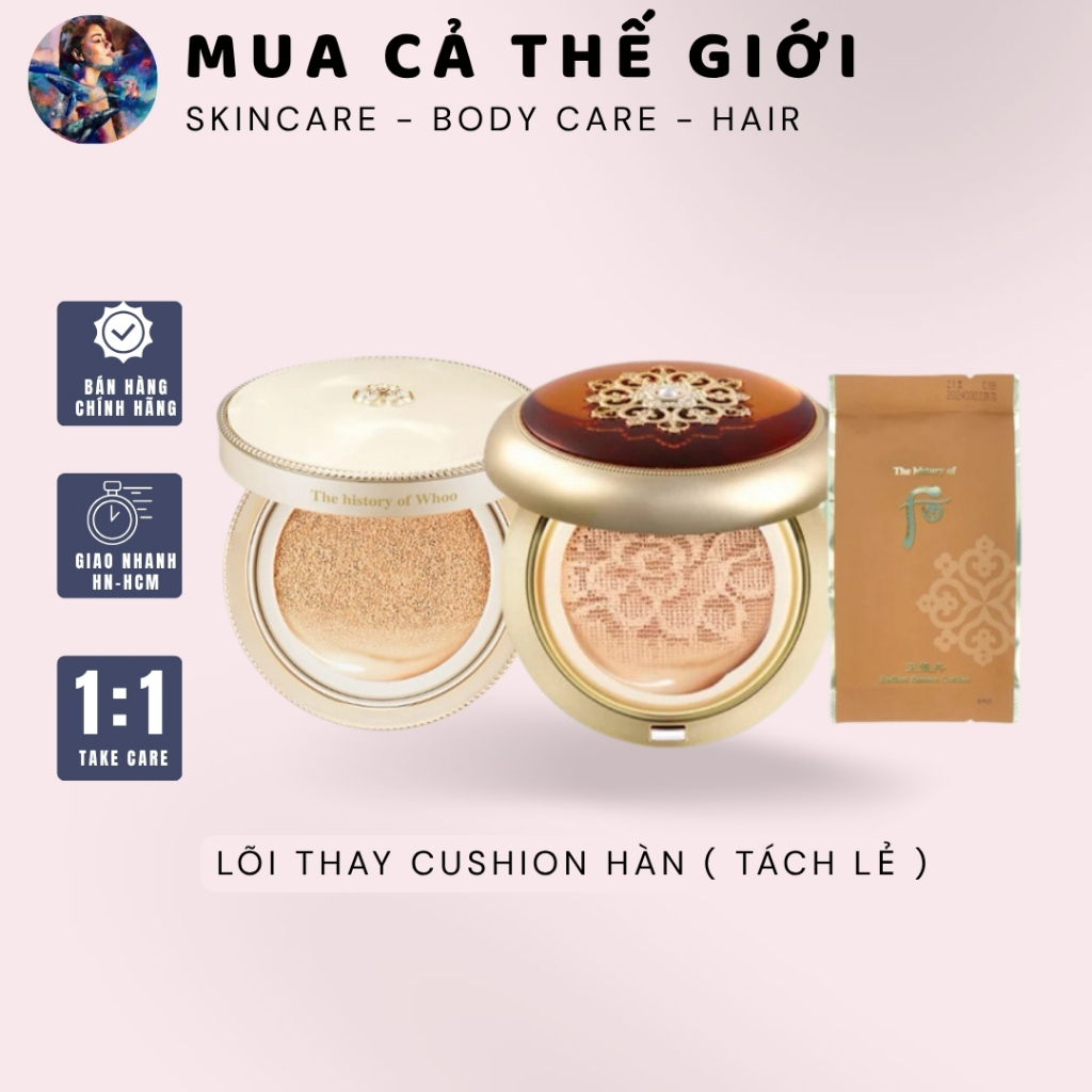 [Refill / Cushion lẻ] Cushion Whoo / Cushion Sum37 / Lõi thay Cushion Hàn