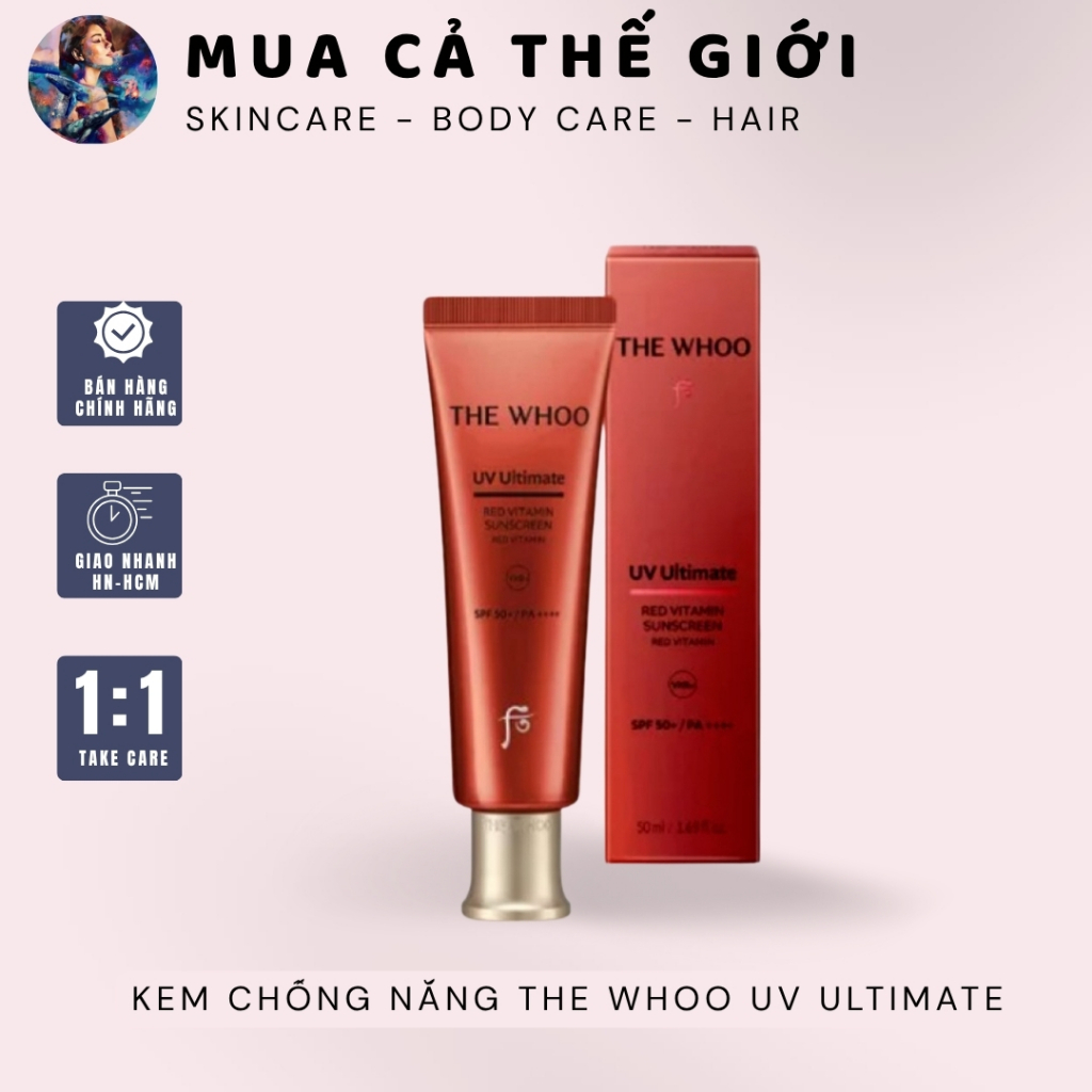 Kem chống nắng Whoo đỏ dạng serum The Whoo UV Red Vitamin Sunscreen