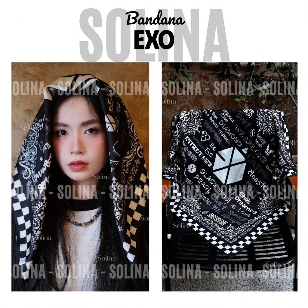 Bandana EXO, Khăn Bandana EXO, Khăn EXO