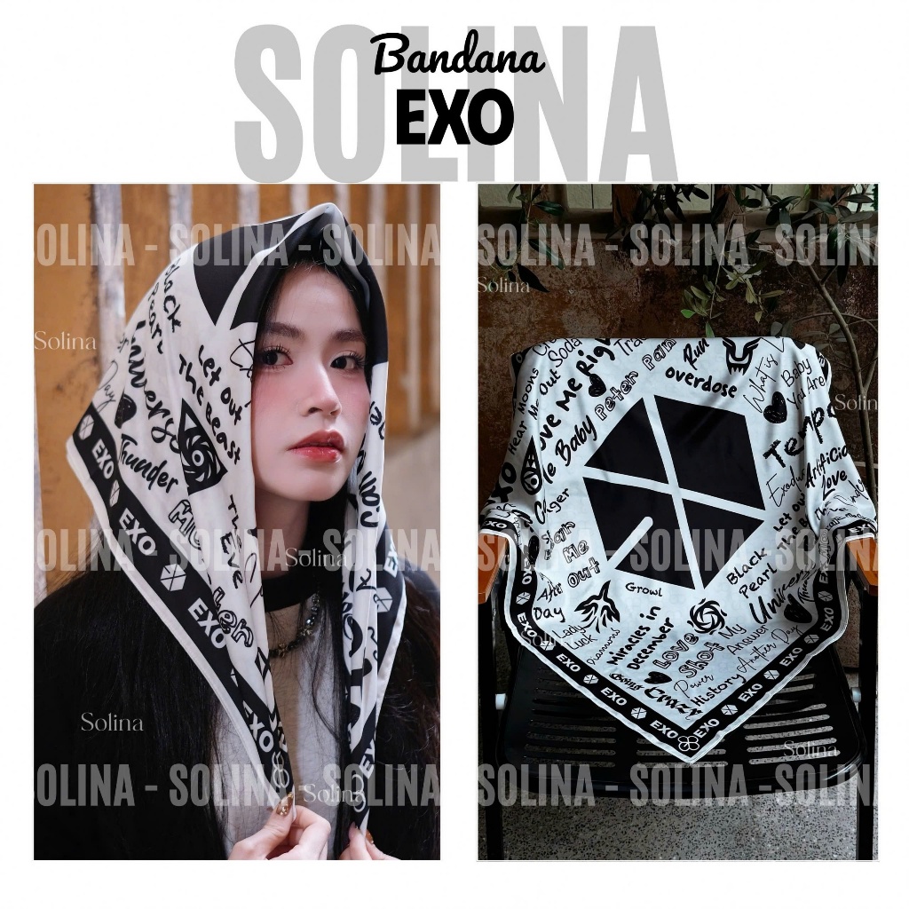 Khăn EXO, Bandana EXO, Khăn Bandana EXO