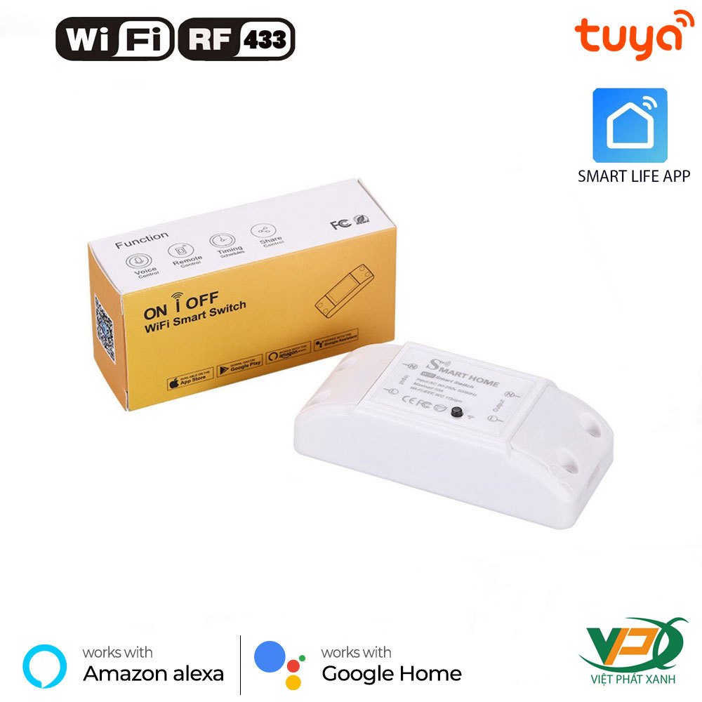 Công tắc wifi thông minh điều khiển từ xa Tuya Smart ON/OFF