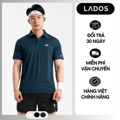 Áo Polo Thể Thao Nam Airmesh LADOS-9238 Vải Mè Vuông Nhí Thoáng Khí, Thấm Hút Mồ Hôi, Mặc Mát