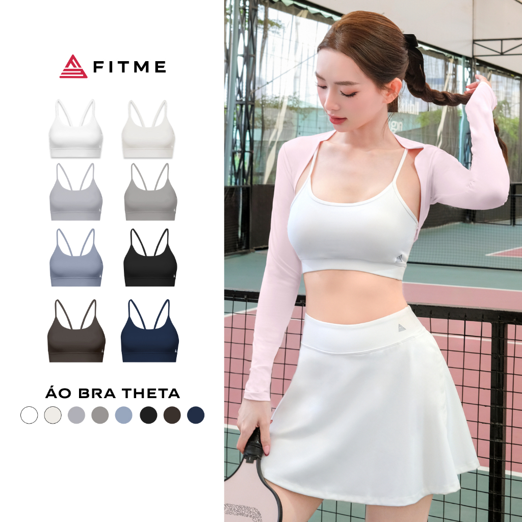 Áo bra tập gym yoga nữ Fitme Theta có mút chống sốc. nâng ngực chất thun thể thao cao cấp co giãn thoải mái BRTT | BigBuy360 - bigbuy360.vn