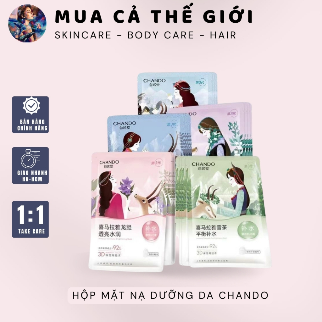 Hộp mặt nạ dưỡng da Chando