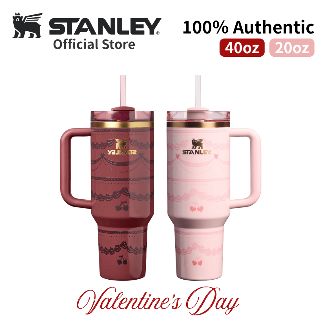 [ Hàng chính hãng ] Stanley Valentine's Day phiên bản giới hạn 2026 nhung hồng, dung tích 20oz-40oz,