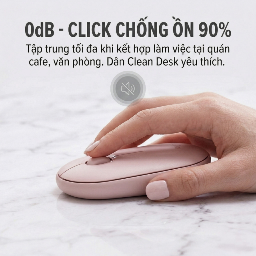 Chuột Không Dây Bluetooth Logitech M350 (Oem) - Kết Nối Dual Mode Bluetooth & USB 2.4GHz Silent