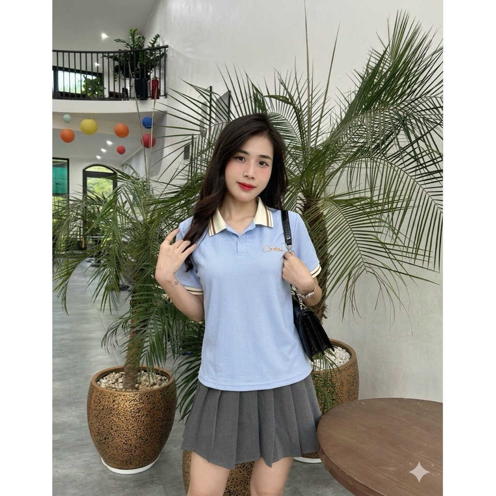 Áo nữ Polo-Lista Thêu Chữ thiết kế from vừa đủ size ,thanh lịch-sang trọng ,phù hợp bốn mùa ( Mã 3) | BigBuy360 - bigbuy360.vn