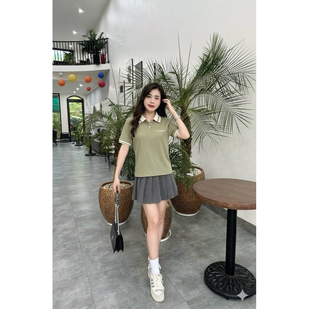 Áo nữ Polo-Lista Thêu Chữ thiết kế from vừa đủ size ,thanh lịch-sang trọng ,phù hợp bốn mùa ( Mã 3) | BigBuy360 - bigbuy360.vn