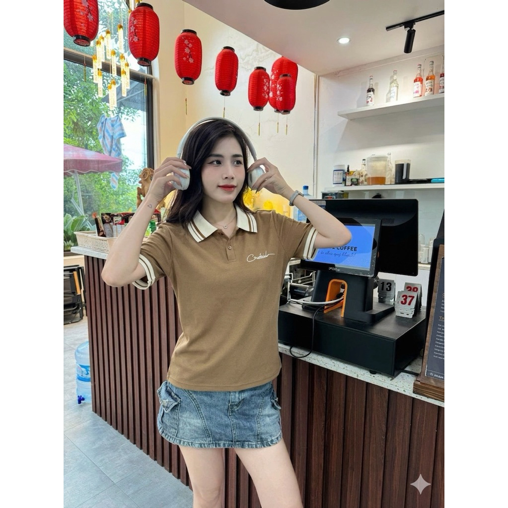 Áo nữ Polo-Lista Thêu Chữ thiết kế from vừa đủ size ,thanh lịch-sang trọng ,phù hợp bốn mùa ( Mã 3) | BigBuy360 - bigbuy360.vn