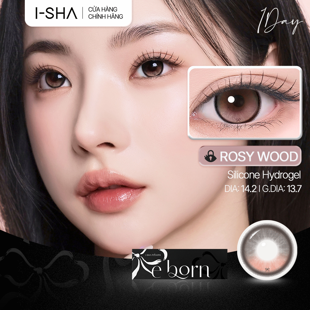 Kính áp tròng I-Sha Reborn 1Day lens Silicone Hydrogel 14.2mm