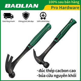 Baolian Búa sừng dê Búa Nhổ Đinh - Tay cầm bọc cao su chắc chắn chuyên đóng ,nhổ đinh 384g