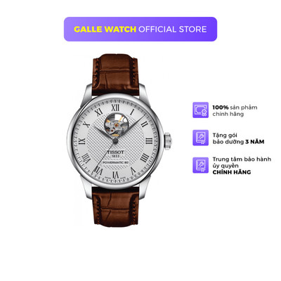 Đồng hồ cơ nam TISSOT T-Classic LE LOCLE POWERMATIC 80 OPEN HEART T006.407.16.033.01