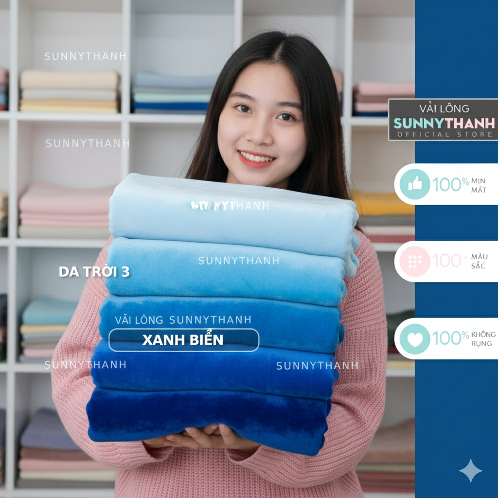 SALE - Size 1m*1m6 - Vải lông nhung cao cấp SunnyThanh may gối sofa 1151 (NHUNG)
