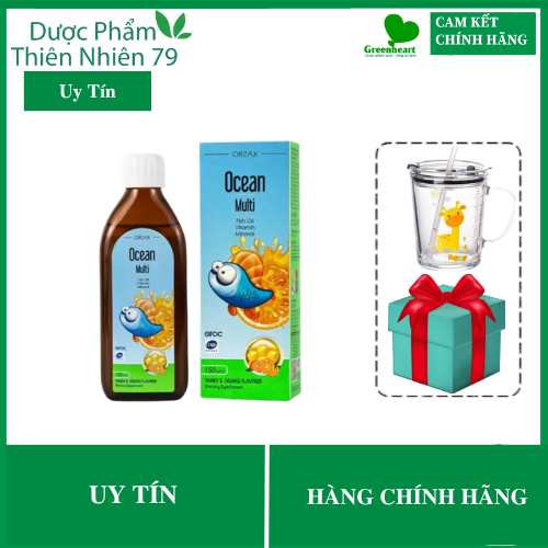 OCEAN MULTI FISH OIL - Bổ Sung Vitamin Giúp Bé Phát Triển Não Bộ - Chai 150ml