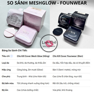 [HỎA TỐC] Cushion CLio Mesh Glow ESSENTIAL SPF50+ PA++++15g