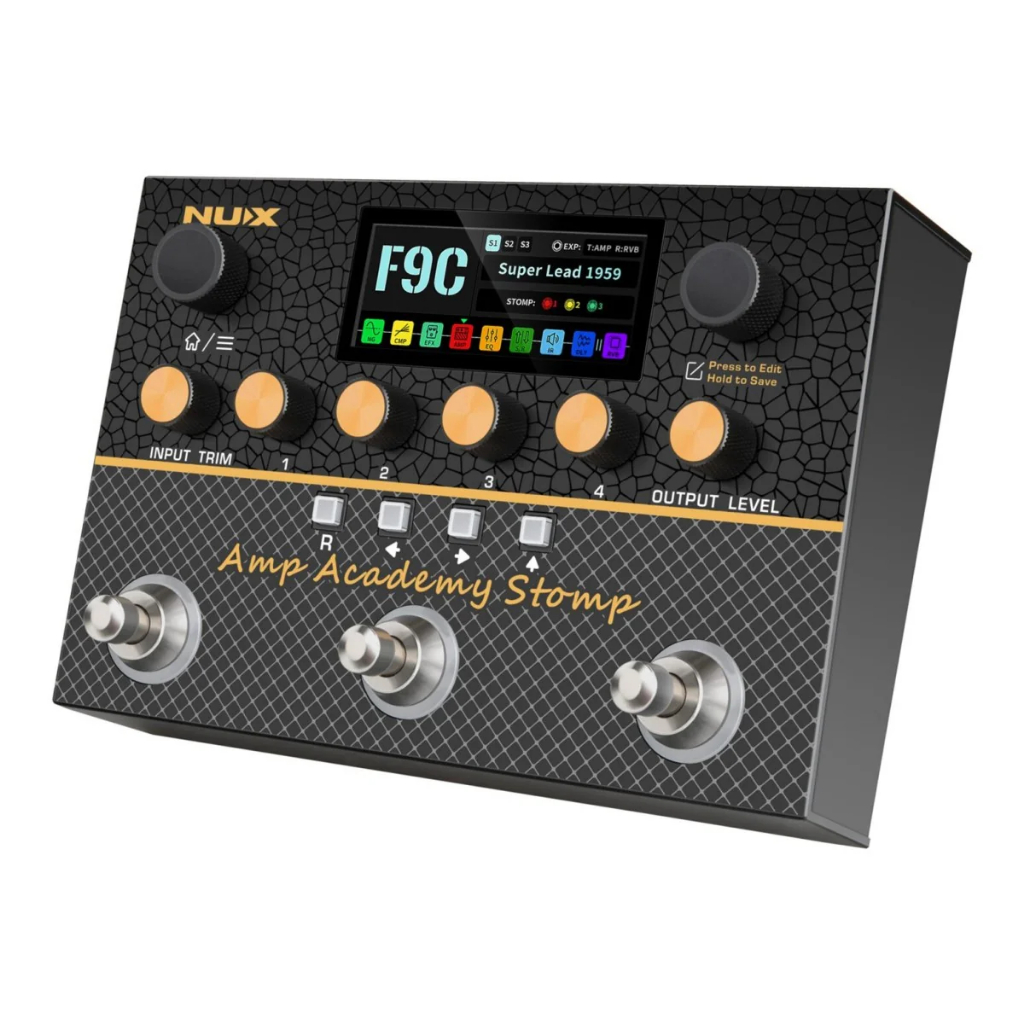 Pedal Guitar Nux Amp Academy Stomp NMA-3AAP - Compact Modeler - Liri Music