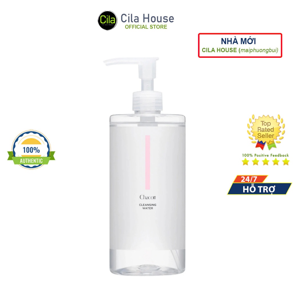 Nước tẩy trang Chacott Cleansing Water 500ml - Cila House