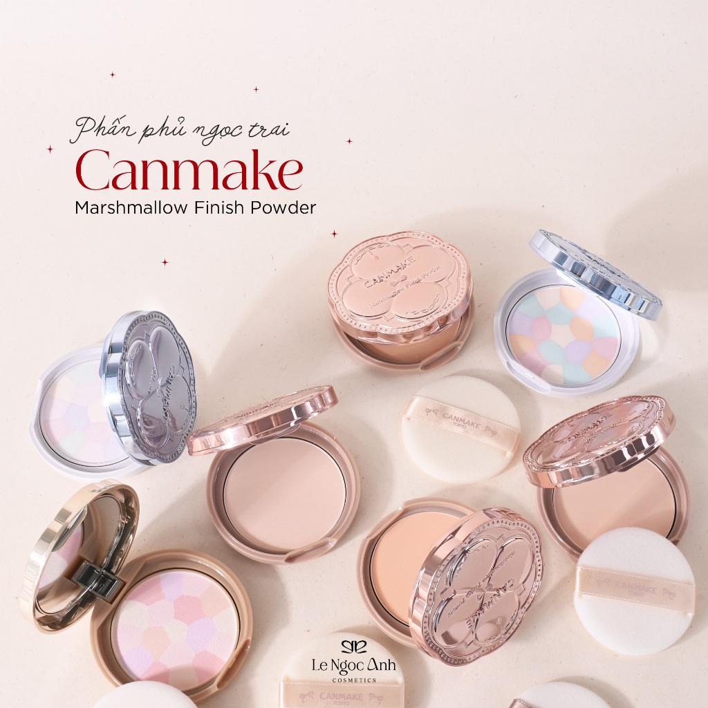 Phấn Phủ Nén Kiềm Dầu Canmake Marshmallow Finish Powder SPF50 PA+++ 10g