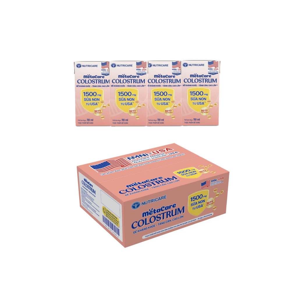 Combo 3 lốc 110ml Sữa Bột Pha Sẵn METACARE COLOSTRUM NUTRICARE