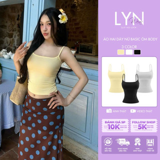 | LYN WEAR | (SUMMER TOP- TẶNG CỘT TÓC) Áo Hai Dây Nữ basic ôm body rip lụa mềm mịn mát – Nhiều Màu