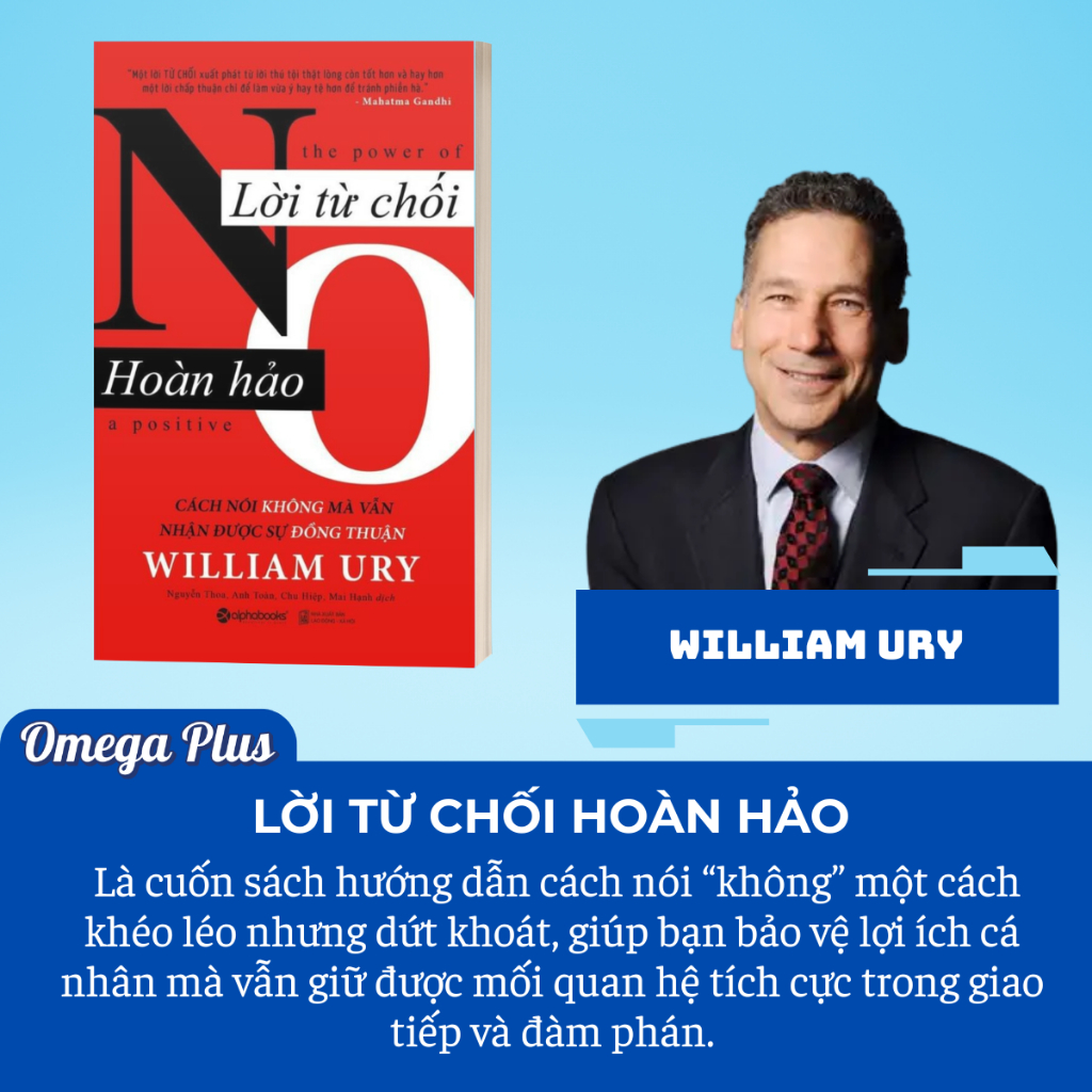 Sách Lời Từ Chối Hoàn Hảo - William Ury (Alpha Books)