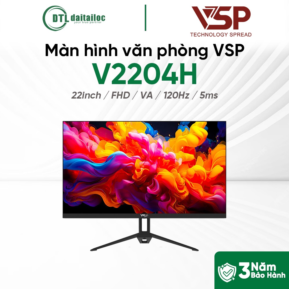 Màn hình VSP V2204H 21.5 inch VA FHD 120Hz 5ms I Chính Hãng I Bảo hành 36 tháng