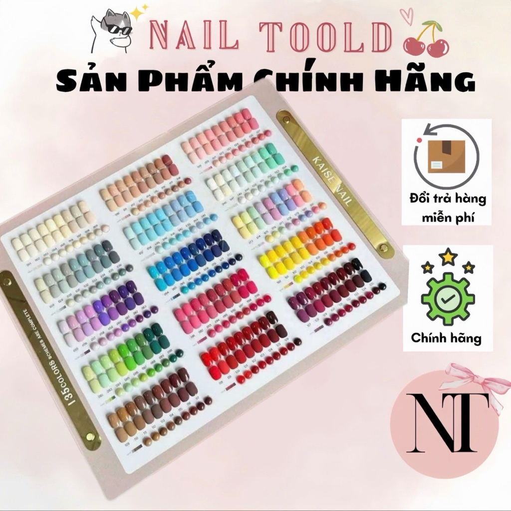 set KAISE 135 màu sơn gel kèm bảng