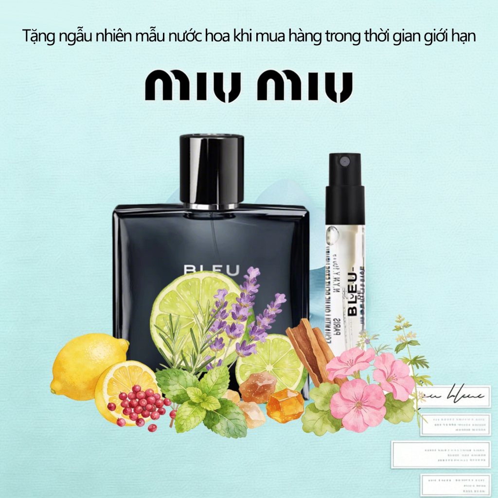 [Giao hàng bị đánh thuế] Nước hoa nam CHANEL Chanel Blue Eau de Toilette Wood Hương thơm mạnh mẽ lâu