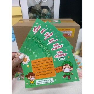 Tem Dán Anh Shipper ơi, Cảm Ơn Anh Shipper, có keo sẵn chỉ cần lột dán - In Song Phước