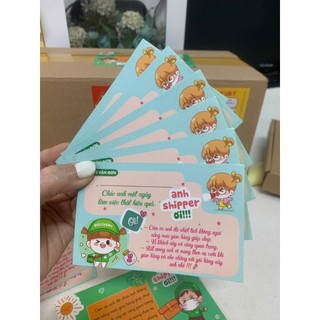 Tem Dán Anh Shipper ơi, Cảm Ơn Anh Shipper, có keo sẵn chỉ cần lột dán - In Song Phước