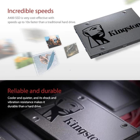 Kingston A400 SSD 480GB 2.5 "SATA III 6Gb / s ổ đĩa trạng thái rắn nội bộ | BigBuy360 - bigbuy360.vn