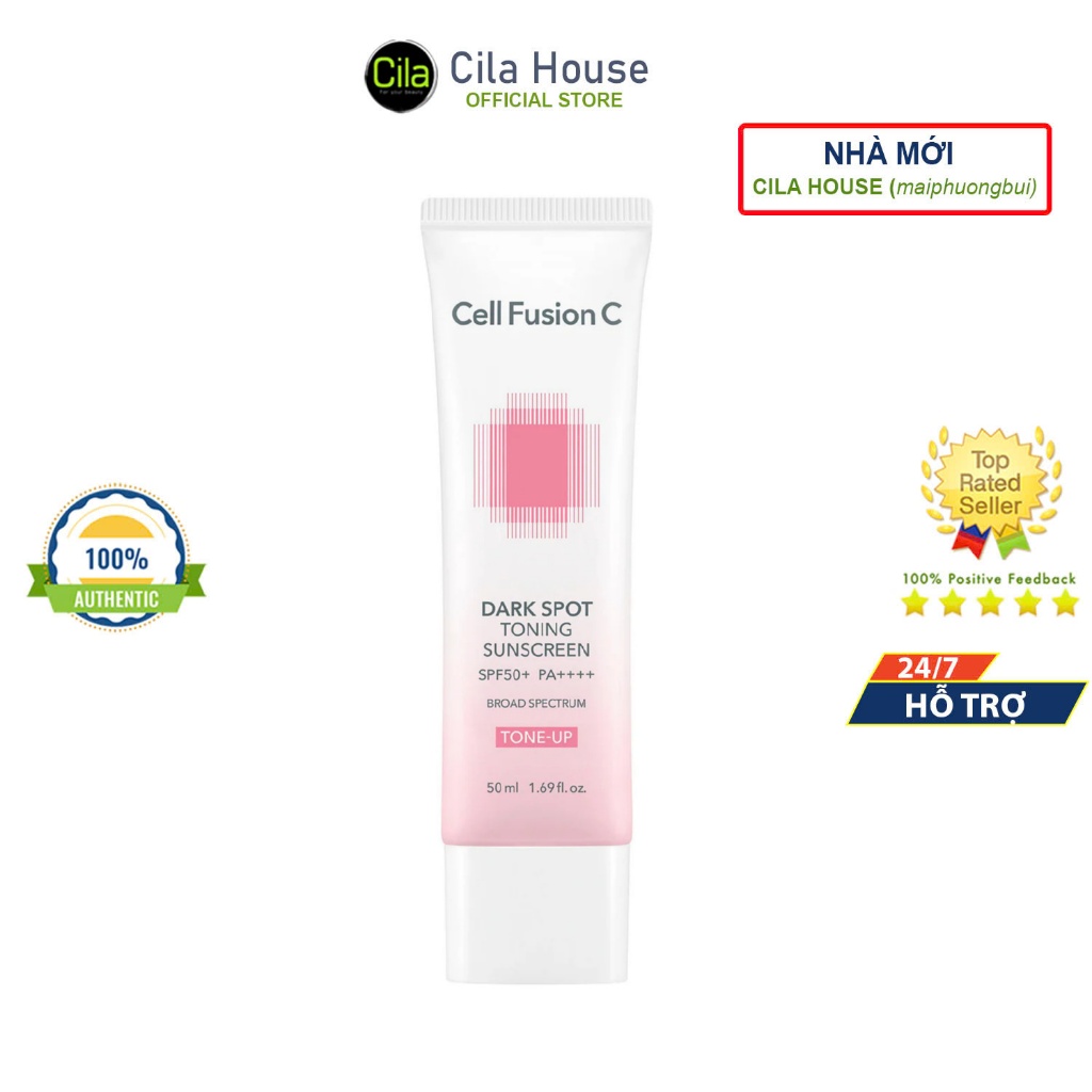 Kem chống nắng Cell Fusion C dark spot toning hồng 50ml  - Cila House