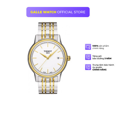 Đồng hồ nam Tissot T085.410 mặt kính sapphire, dây thép đeo tay cao cấp chính hãng