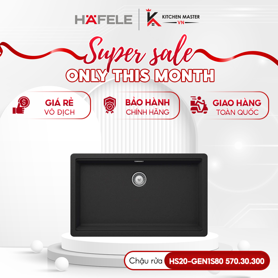 Chậu Rửa Đá HS20-GEN1S80 Hafele 570.30.300
