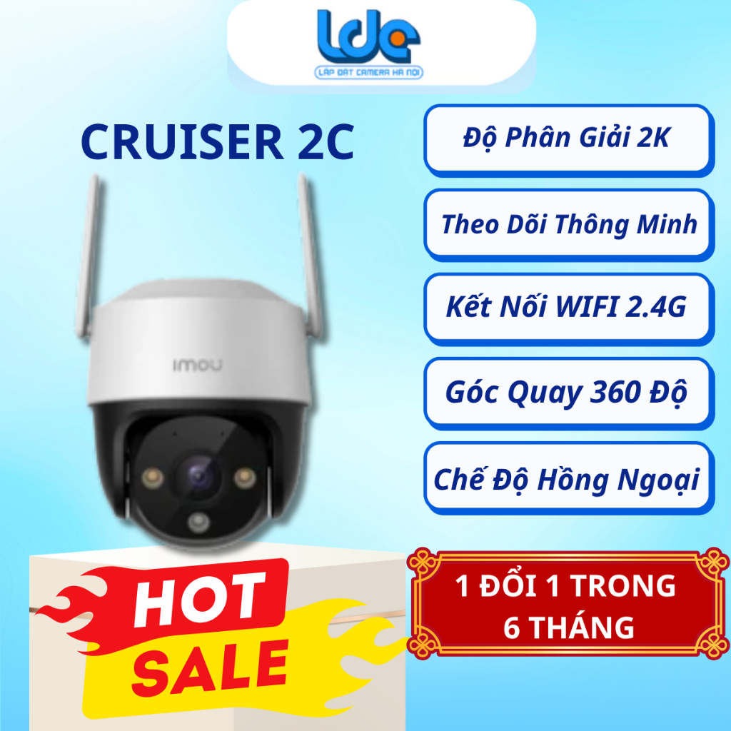 S31FEP - Camera IP Ngoài trời 360 Độ , 3MP IMOU S31FEP -3M0WE , đàm thoại 2 chiều, ban đêm có màu
