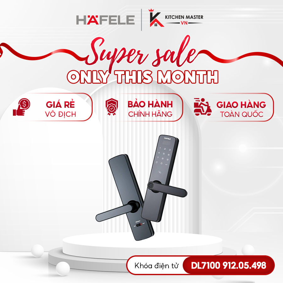 Khóa điện tử Hafele DL7100 912.05.498 bảo hành 2 năm