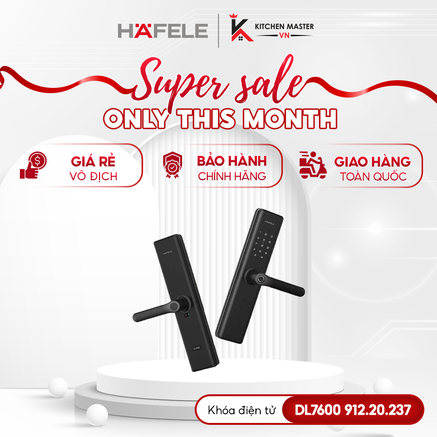 Khóa điện tử Hafele DL7600 912.20.237 bảo hành 1 năm