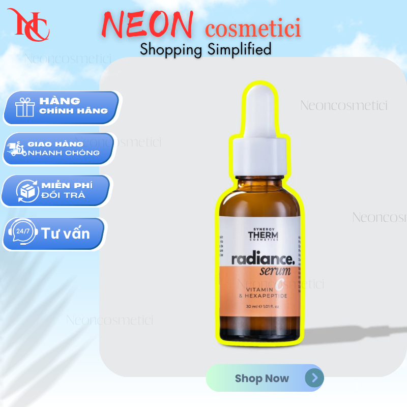 (Công ty) Tinh chất làm sáng và chống oxy hóa Synergy Therm Radiance Serum Vitamin C & Hexapeptide 3