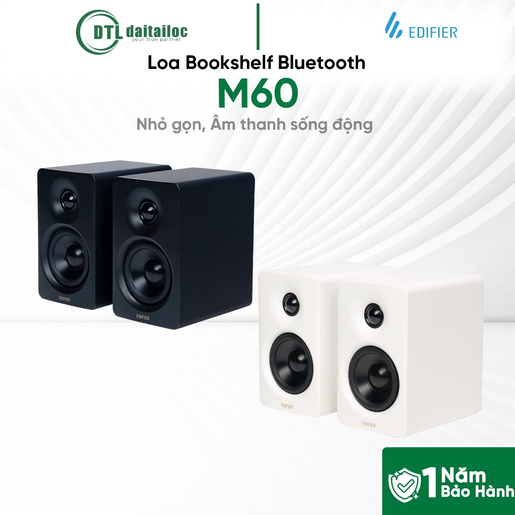 Loa EDIFIER M60 Bookshelf Bluetooth Âm thanh sống động | Chính Hãng | Bảo Hành 12 Tháng