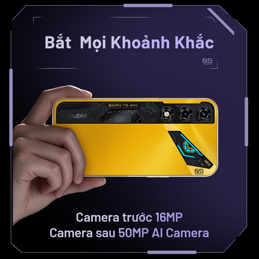 [Siêu Phẩm Giá Sốc] Điện thoại gaming Nubia Neo 5 5G I Chip Unisoc T9300 I Pin Kép 6050mAh sạc 45W I 2 Triggers Gaming | BigBuy360 - bigbuy360.vn