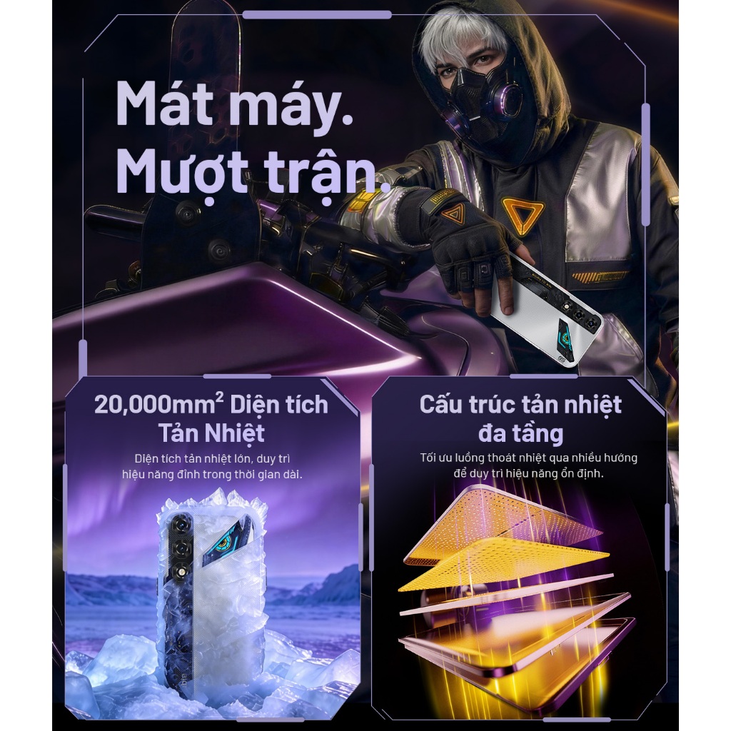 [Siêu Phẩm Giá Sốc] Điện thoại gaming Nubia Neo 5 5G I Chip Unisoc T9300 I Pin Kép 6050mAh sạc 45W I 2 Triggers Gaming | BigBuy360 - bigbuy360.vn