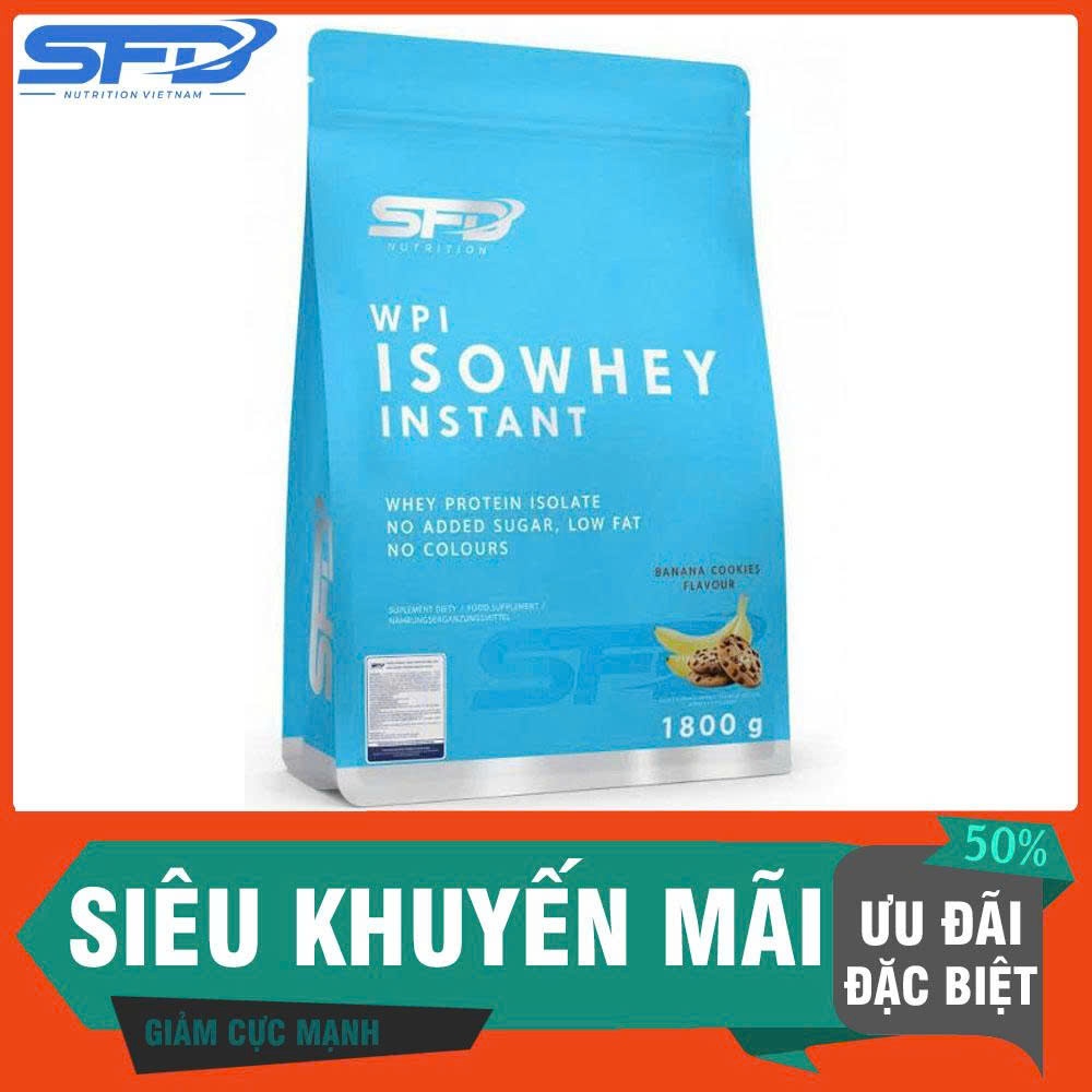 SFD ISO Whey WPI 1.8kg – Tăng Cơ Sạch, Hấp Thu Nhanh