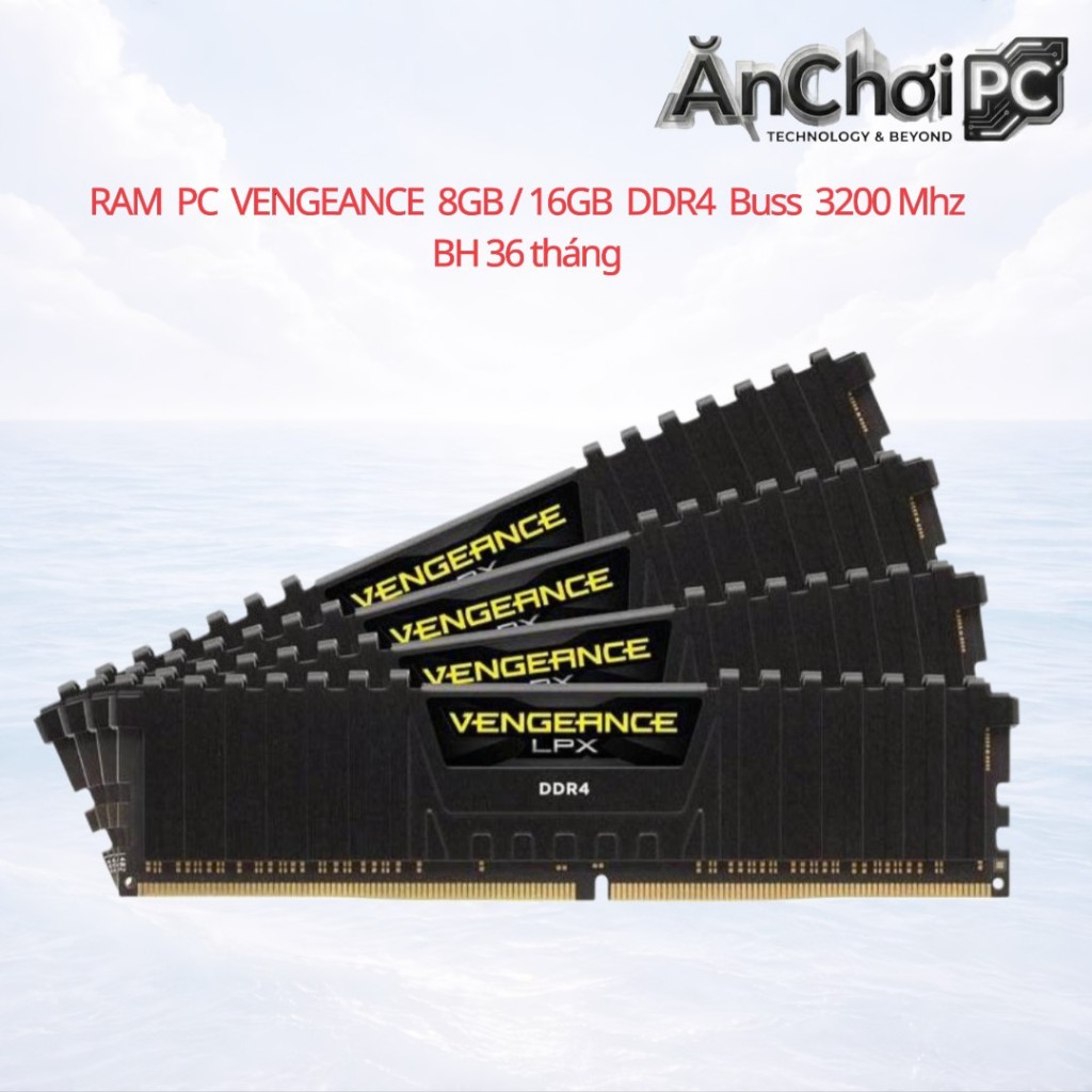 Ram Corsair Vengeance LPX 8GB/16GB DDR4 3200Mhz  , Nhập Khẩu Mới 100% , Bảo Hành 36 Tháng