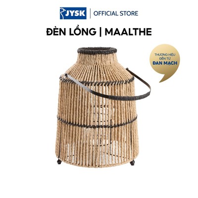 Đèn lồng | JYSK MAALTHE | giấy/thép | màu tự nhiên/đen | Ø27xH35cm