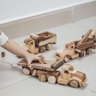Xe Đầu Kéo Đồ Chơi Gỗ Chàng Trai Gỗ