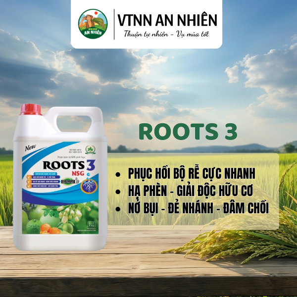 ROOT3 5 LÍT CHUYÊN CAM CHANH QUÝT BƯỚI - PHỤC HỒI BỘ RỄ CỰC NHANH, HẠ PHÈN – GIẢI ĐỘC HỮU CƠ,...